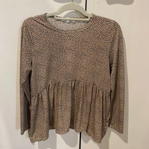 Cheetah print shirt size M